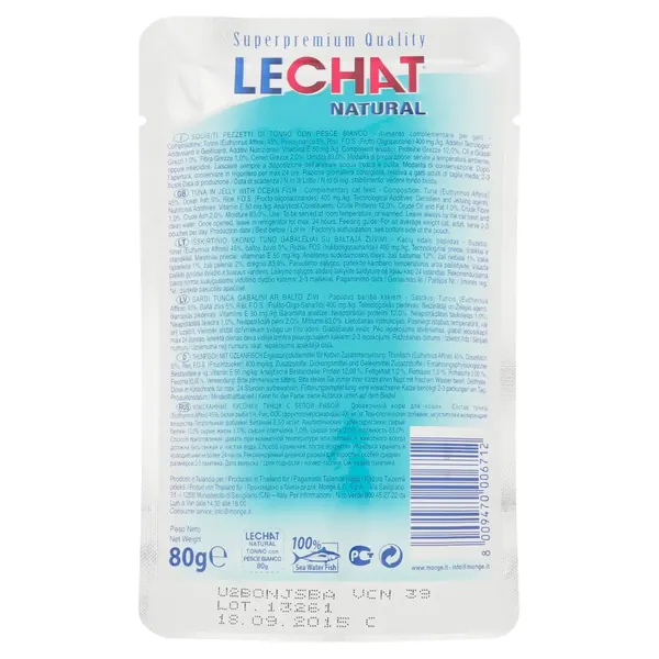 Lechat Natural Ton si Peste 80 gr Bax 24 buc